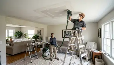 Ceiling water damage repair in Everett, WA for stained, softened home ceilings