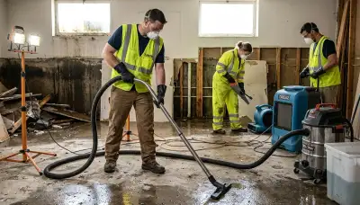 Flood damage cleanup crew restoring Everett, WA home after water damage