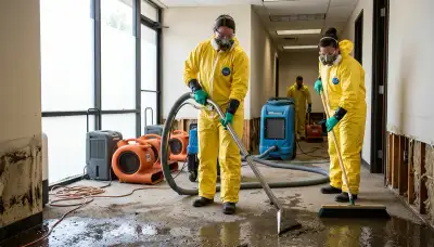 Flood damage cleanup crew in Everett, WA restoring a water-damaged home