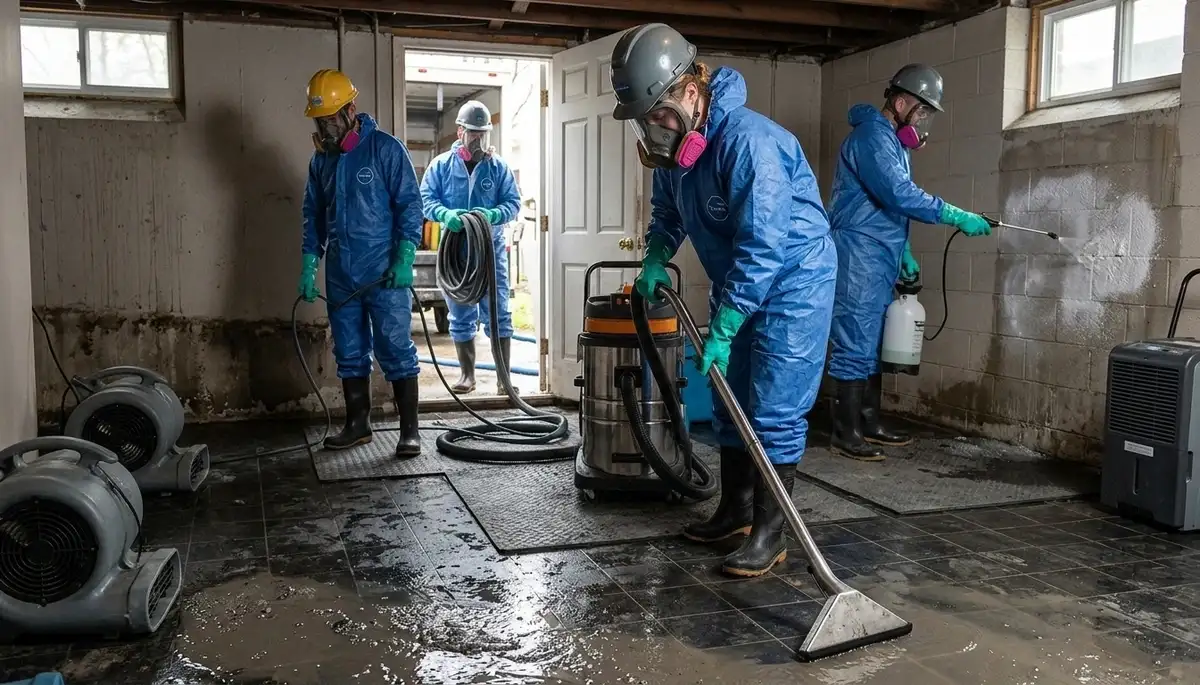 Sewage cleanup team restoring Everett, WA home after water damage with safe, professional remediation
