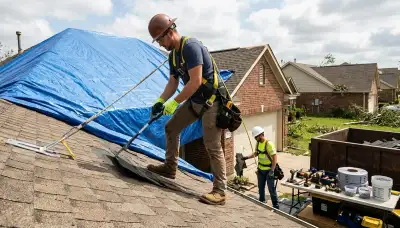 Storm damage restoration team in Everett, WA repairing water damage in a home