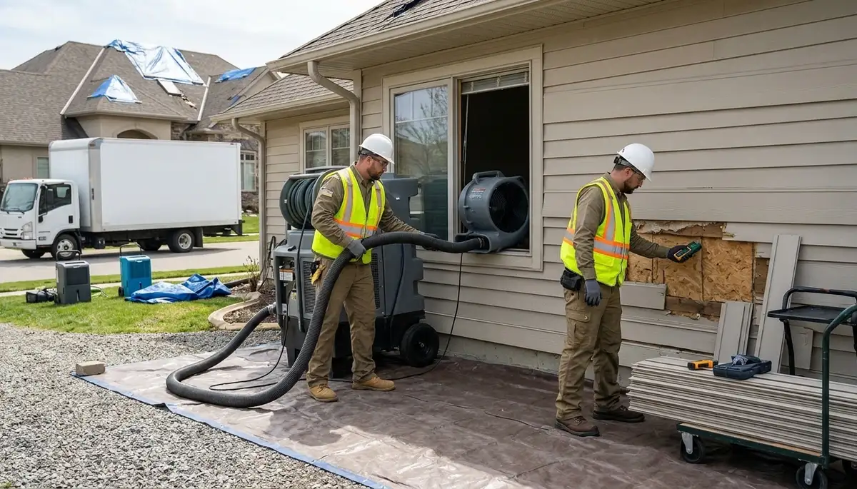 Storm damage restoration team serving Everett, WA homes after flooding and water damage