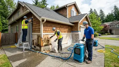 Water damage restoration team serving Everett, WA for residential and commercial properties