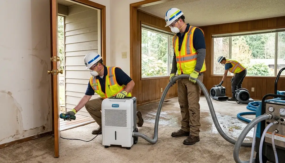 Water damage restoration team in Everett, WA serving local homes and businesses