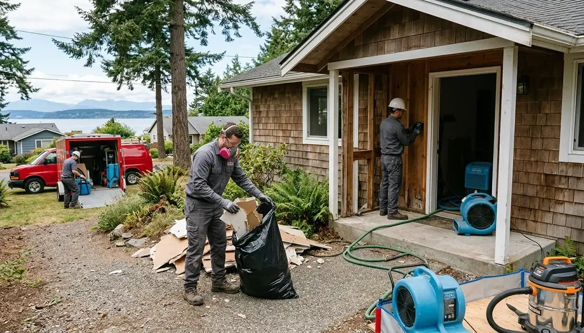 Water damage restoration service in Everett, WA for residential and commercial properties
