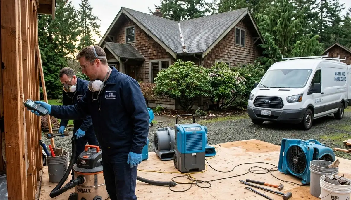 Water damage restoration services in Everett, WA