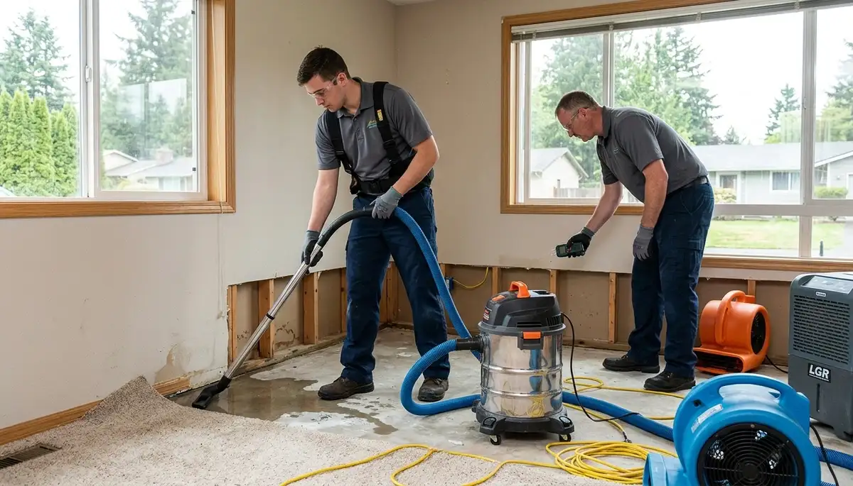 Water damage restoration services in Everett, WA ചെയ്യുന്ന