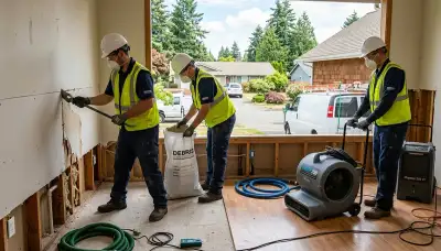 Water damage restoration team serving Everett, WA for emergency cleanup and repairs
