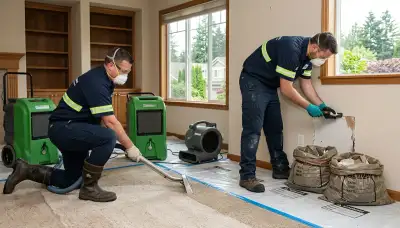 Water damage restoration team serving Everett, WA for emergency cleanup and repairs