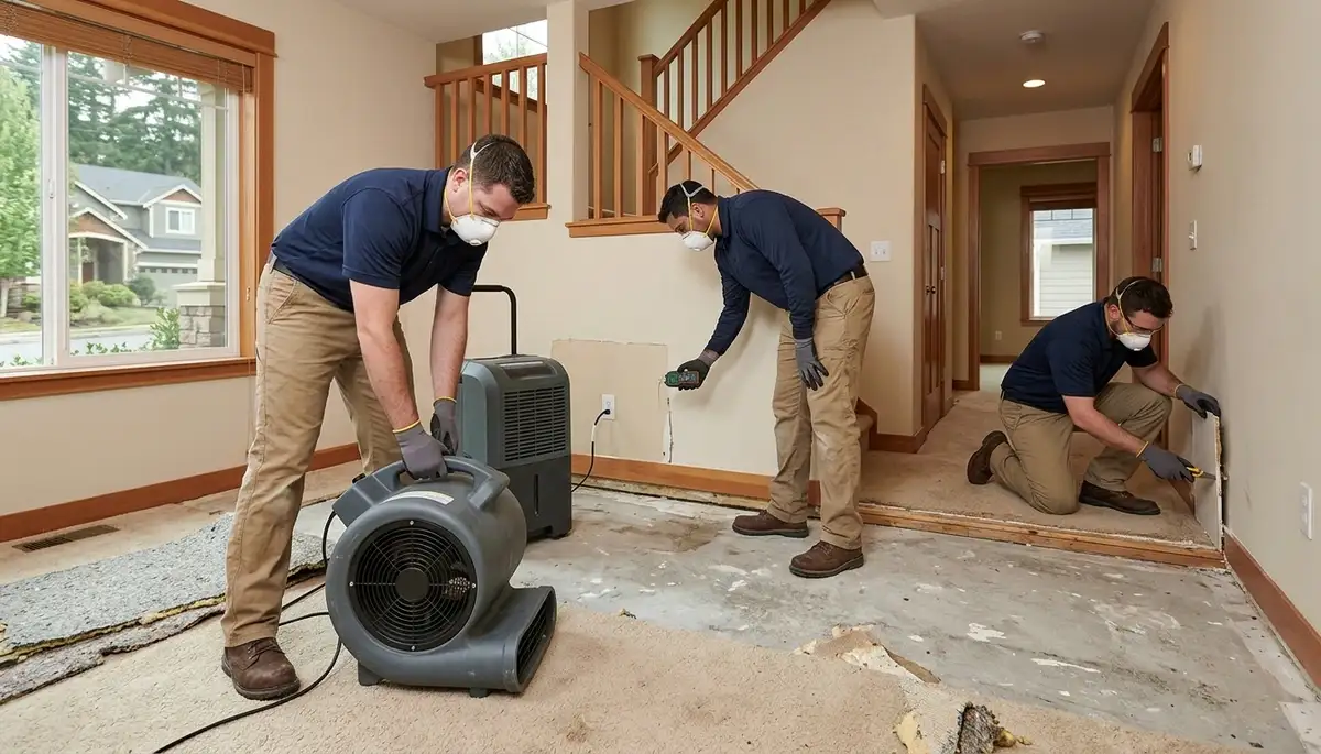 Water damage restoration services in Everett, WA for flooded homes and emergency water removal