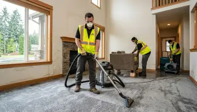 Water damage restoration team in Everett, WA providing professional cleanup and repairs