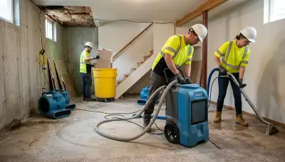 Everett, WA water damage restoration team inspecting a flooded property for cleanup and repair
