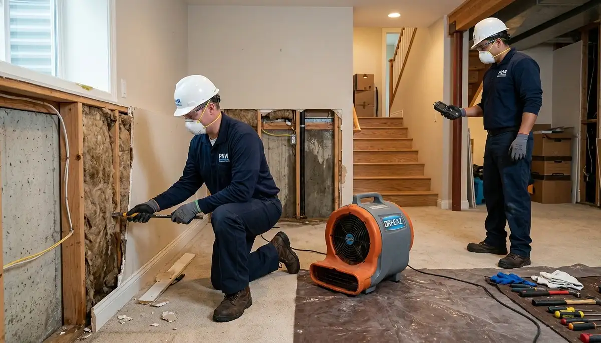 Water damage restoration team serving Everett, WA for fast cleanup and repair