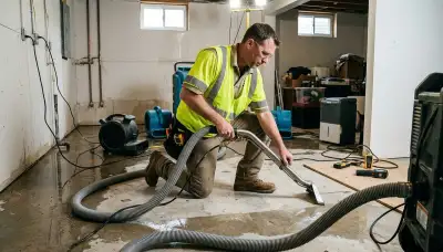 Water extraction service crew in Everett, WA restoring a flooded home quickly